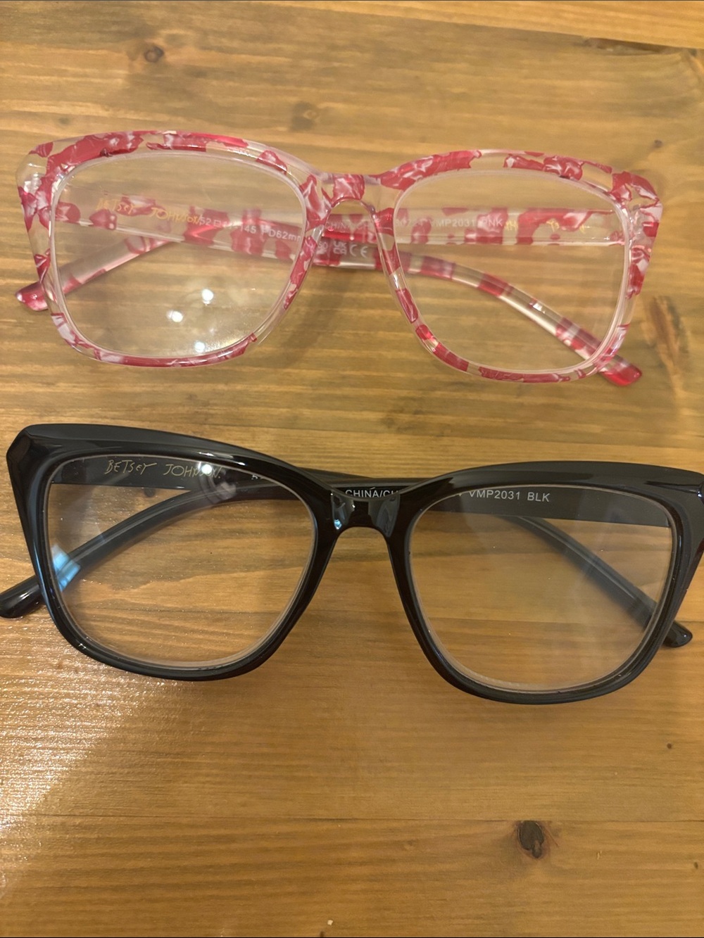 Betsey Johnson Kids Pink Pattern & Black Dual Pack Eyewear